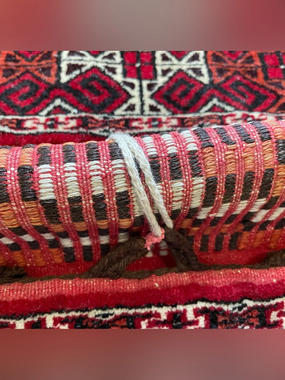 19th - early 20th Century Turkmen Khorjin Tribal Saddlebag  Amazing Condition